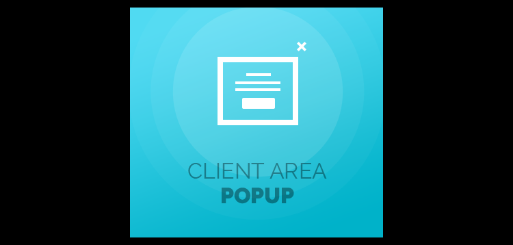 Client Area Popup For WHMCS